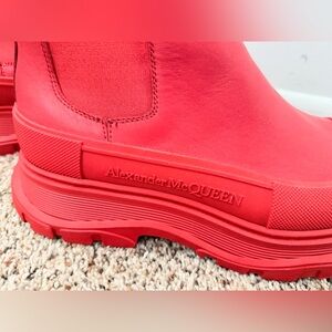 Alexander McQueen Vibrant Red Footwear